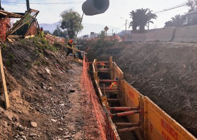 Instalación de matriz en obra civil
